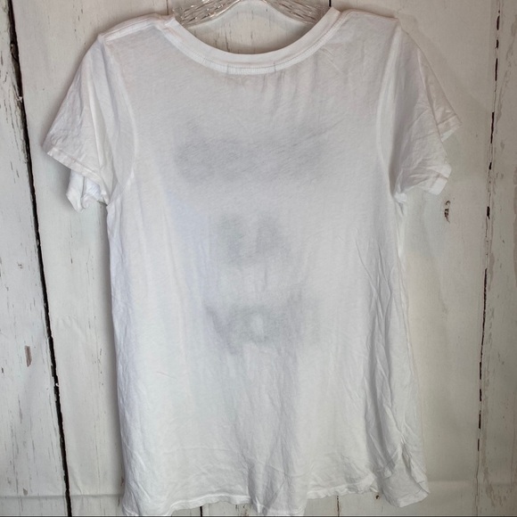 Wildfox Sz Small Rose All Day White Black Tshirt - Picture 3 of 9